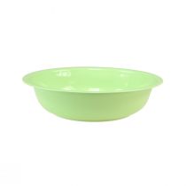 Artículo Cuenco decorativo aspecto metal esmaltado verde lima 25cm