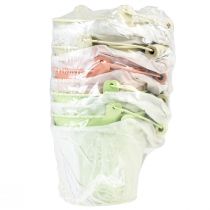 Artículo Cubo con asa macetero metal pastel Ø10cm H8cm 10 piezas