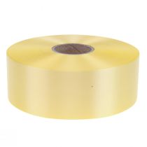 Artículo Cinta rizada cinta de regalo lazo cinta amarillo claro 50mm 100m