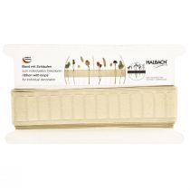 Artículo Cinta decorativa bucles de cinta marrón 40mm 6m