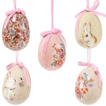 Artículo Huevos de Pascua huevos decorativos para colgar con motivos 4-6cm 12ud