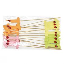 Artículo Tapón número cumpleaños 1 tapón flor madera 27,5cm 16 piezas