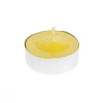 Vela perfumada vela de citronela, velas de té de citronela Ø3.5cm H1.5cm 6 piezas