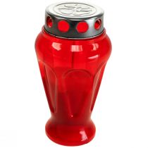 Artículo Velas para tumbas gotas rojas luces de luto Ø9cm H17cm 4 piezas