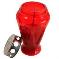 Artículo Velas para tumbas gotas rojas luces de luto Ø9cm H17cm 4 piezas