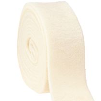 Artículo Cinta de fieltro blanca 7,5cm, 5m