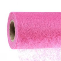 Artículo Camino de mesa decorativo de lana camino de mesa decorativo de lana rosa 23cm 25m