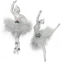 Decoraciones para árboles, decoraciones de adviento, colgante de bailarina 12.5-14cm 3pcs