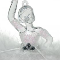 Decoraciones para árboles, decoraciones de adviento, colgante de bailarina 12.5-14cm 3pcs
