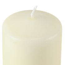 Artículo Velas de Adviento de diferentes alturas, color crema, 6/8/10/12 cm, 4 piezas
