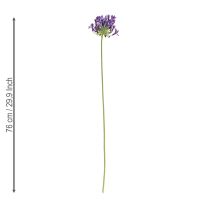 Artículo Flores artificiales de agapanto, lirios morados decorativos, 75 cm, 2 unidades