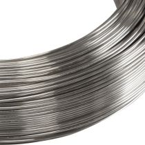 Artículo Alambre de aluminio de 1,5 mm, 1 kg, color plateado. Alambre flexible para manualidades, floristería, joyería, bonsái y decoración.