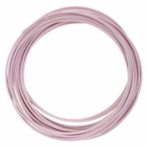 Alambre de aluminio Ø2mm rosa pastel 100g 12m
