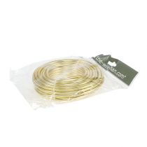 Artículo Alambre de aluminio 5mm 500g dorado para floristería, manualidades y decoración