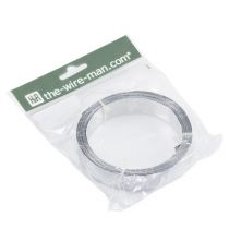 Artículo Cinta de alambre plano de aluminio, color plata mate, 20 mm x 5 m - cinta decorativa, manualidades, bricolaje