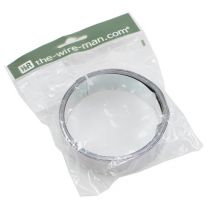 Artículo Alambre plano de aluminio, plateado, 30 mm x 3 m - alambre para floristería, alambre decorativo, alambre para manualidades, alambre de aluminio, alambre flexible