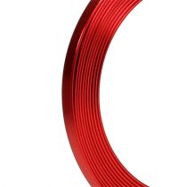 Artículo Alambre plano de aluminio rojo 5mm x 1mm 2,5m