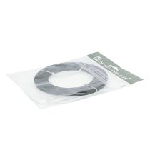 Artículo Alambre plano de aluminio, negro, alambre decorativo para manualidades, 5 mm x 10 m
