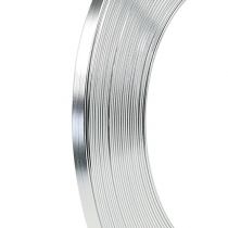 Alambre Plano Aluminio Plata 5mm x1mm 10m