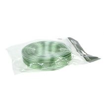 Artículo Alambre de aluminio 2mm 500g, 60m verde menta - alambre artesanal para decoración, floristería y modelismo