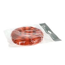 Artículo Alambre de aluminio Ø2mm, 500g, 60m en color naranja - Alambre flexible para manualidades para floristería y decoración