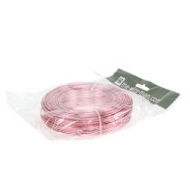 Artículo Alambre de aluminio Ø2mm 500g 60m en color rosa - Flexible, versátil para floristería, bricolaje y decoración