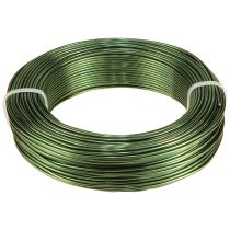Artículo Alambre de aluminio verde Ø2mm alambre artesanal verde oscuro 500g 60m