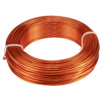 Artículo Alambre de aluminio naranja Ø2mm alambre artesanal aluminio 500g 60m