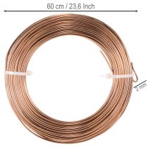 Artículo Alambre de aluminio de 2 mm para floristería y manualidades, 60 m, 500 g