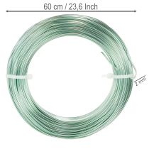 Artículo Alambre de aluminio de 2 mm, alambre decorativo para manualidades, 60 m, 500 g