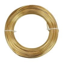 Artículo Alambre de aluminio dorado 2mm 500g 60m para manualidades y decoración