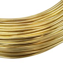 Artículo Alambre de aluminio dorado 2mm 500g 60m para manualidades y decoración