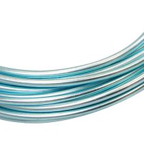 Artículo Alambre de aluminio 2mm alambre de aluminio azul claro alambre de joyería 3m