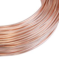 Artículo Alambre de aluminio de 2 mm, 60 m, 500 g, color oro rosa: alambre flexible para joyería, manualidades, decoración y floristería.