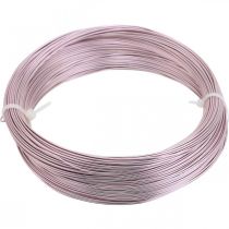 Alambre de aluminio Ø1mm alambre decorativo rosa redondo 120g