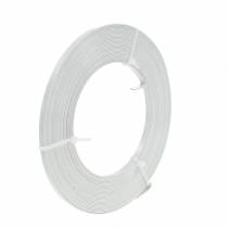 Alambre plano de aluminio 5 mm 10 m Alambre blanco para abalorios