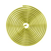 Caracol aluminio metal caracol dorado 2mm 120cm 2uds