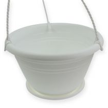 Artículo Cesta colgante Galicia Ø30cm blanco