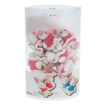 Artículo Colgante Conejito 5,5cm Rosa 9 uds