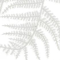 Artículo Espárragos espárragos artificiales helecho blanco brillo decoración de invierno 105cm