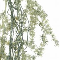 Artículo Guirnalda artificial decoración de alerce esmerilado blanco gris 170cm
