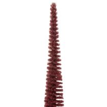 Artículo Árbol de Navidad decorativo, figura de árbol estilizada sobre una base de madera, 60 cm.