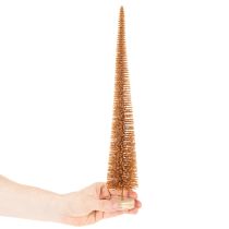 Artículo Adorno artificial para árbol de Navidad, delgado, con base de madera, 40 cm, 3 piezas