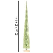 Artículo Árbol de Navidad artificial, árbol decorativo sobre base de madera, 60 cm.