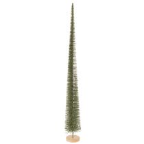 Artículo Árbol de Navidad artificial con base de madera para decoración navideña, 80 cm.