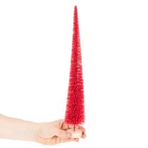 Artículo Árbol de Navidad decorativo estrecho, árbol de Navidad artificial sobre base de madera, 40 cm, 3 piezas