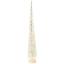 Artículo Árbol de Navidad decorativo con base de madera para decoración invernal, 40 cm, 3 piezas