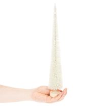 Artículo Árbol de Navidad decorativo con base de madera para decoración invernal, 40 cm, 3 piezas