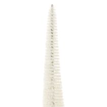 Artículo Árbol de Navidad decorativo con base de madera para decoración invernal, 40 cm, 3 piezas