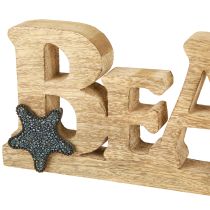 Artículo Letrero de madera con decoración marítima «Playa» de 35×12 cm